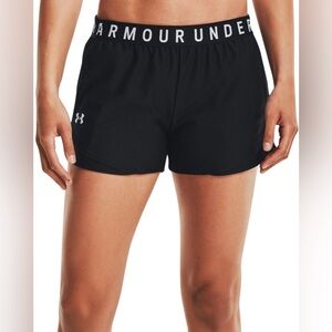 Under Armour black running shorts